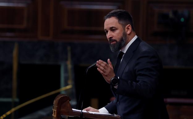 Abascal amaga con presentar una moción de censura contra Sánchez