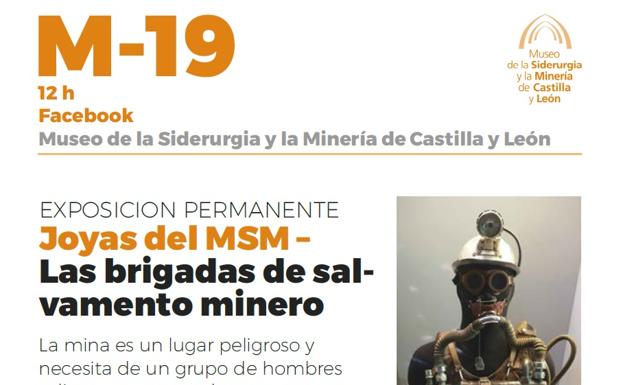 El Museo de la Minería de León presenta en streaming las piezas relacionadas con las Brigadas de Salvamento Minero