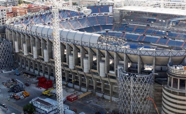 El Real Madrid muestra los avances en las obras del Bernabéu