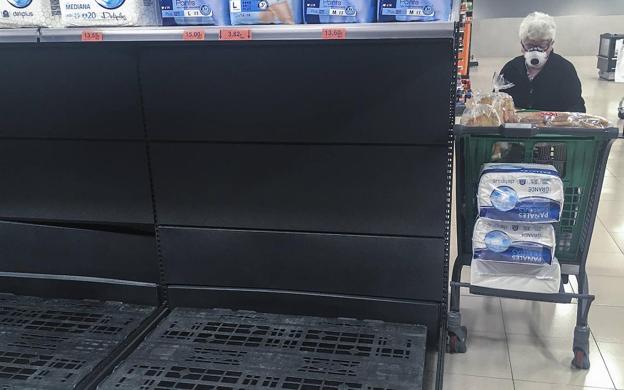 El acopio de papel higiénico