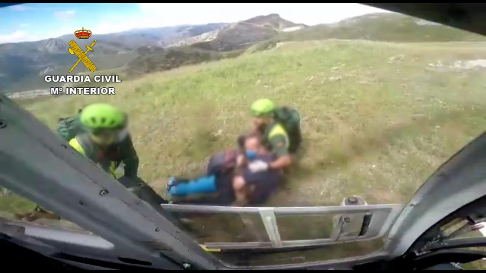 La Guardia Civil rescata a un montañero lesionado en el Pico Coriscao, en Boca de Huérgano