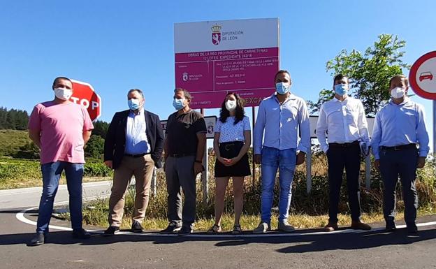 La Diputación recibe obras de mejora en dos carreteras del Bierzo tras una inversión de 625.734 euros