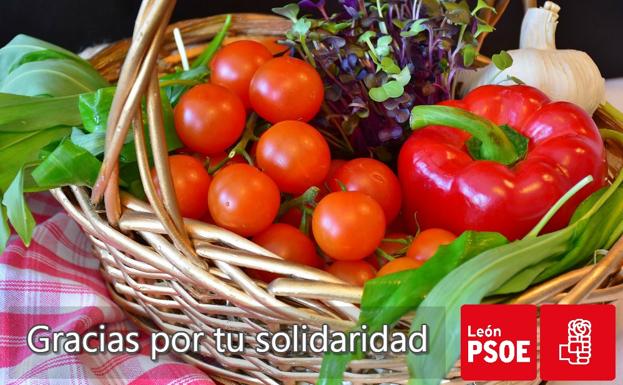 El PSOE organiza a favor del Banco de Alimentos de León una nueva campaña para ayudar a las familias más desfavorecidas