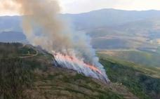 Un incendio declarado en Corporales obliga a intervenir a numerosos efectivos por tierra y aire