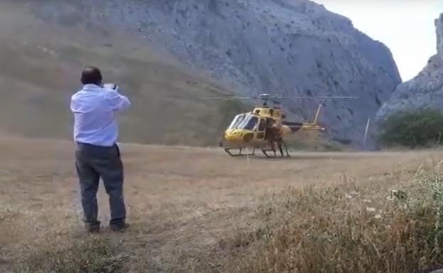 Rescatados ilesos dos montañeros tras haber quedado atrapados en las Hoces de Vegacervera