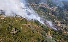 La Brif de Tabuyo se desplaza al incendio de Canibelos, en Orense
