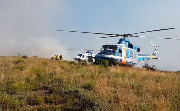 Un gran incendio en Balboa obliga a actuar a numerosos efectivos