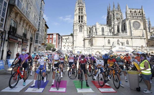 Felix Grossschartner (Bora) ganador de la primera etapa de la Vuelta a Burgos