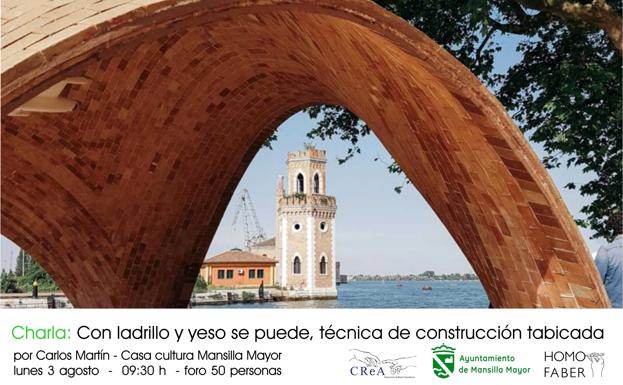 El reconocido yesero y bovedero Carlos Martín imparte una charla en Mansilla Mayor