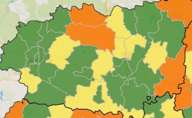 Datos de casos activos de Covid-19 en cada zona básica de salud (23 de agosto)