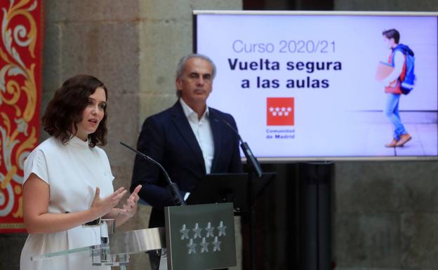 Madrid comenzará el curso con clases presenciales hasta 2º de la ESO