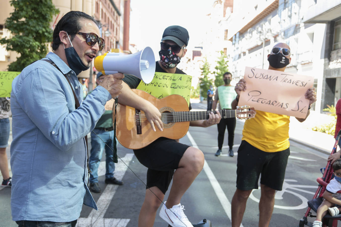 Concentración de los vendedores ambulantes de Plegarias