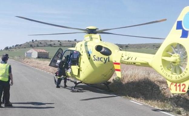 Tres heridos tras un aparatoso accidente en la localidad de Santa María del Páramo