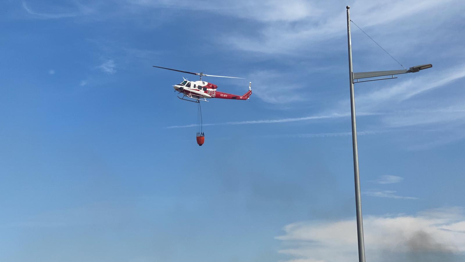 Incendio en los alrededores del Parque Tecnológico de León