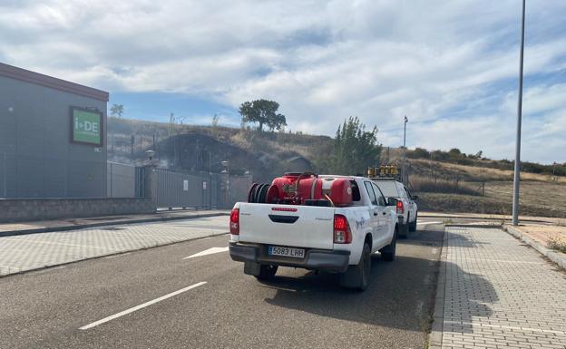 El fuego en el entorno del Parque Tecnológico fue intencionado y con cuatro focos diferentes