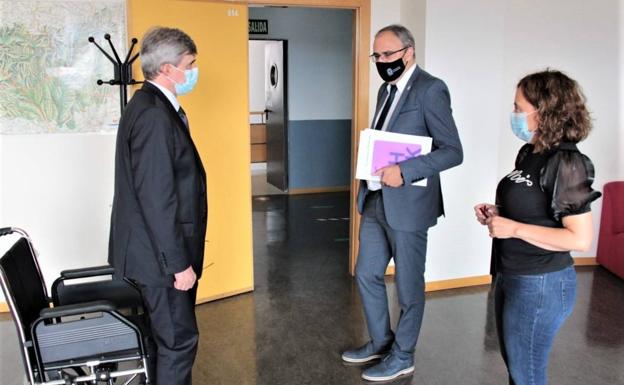 García Marín y Olegario Ramón se reúnen para tratar el desarrollo del campus de la ULE en Ponferrada