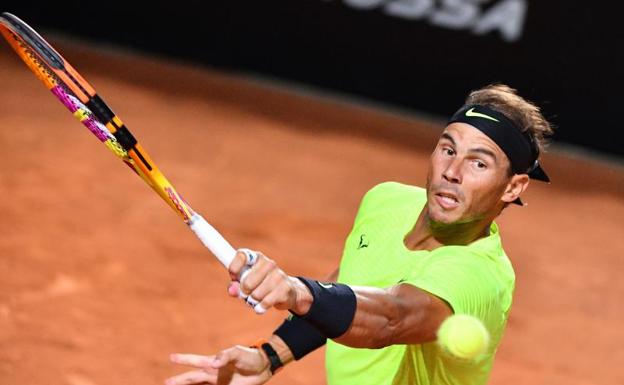 Nadal aumenta el nivel para difuminar a un combativo Lajovic