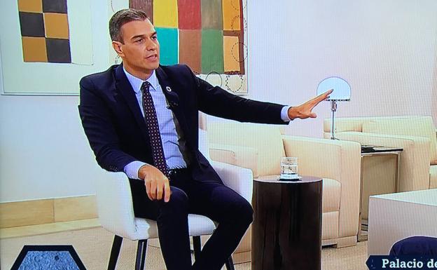 Pedro Sánchez, durante la entrevista. /LaSexta