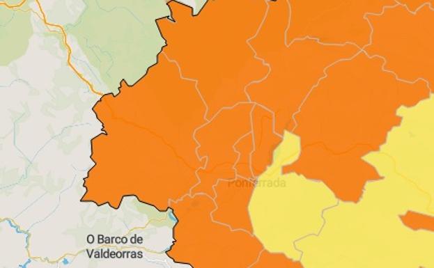 Todas las zonas básicas de salud del Bierzo y Laciana, a excepción de una, en alerta naranja