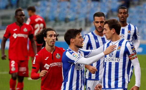 La Real golea para acabar con el maleficio contra el Getafe en casa