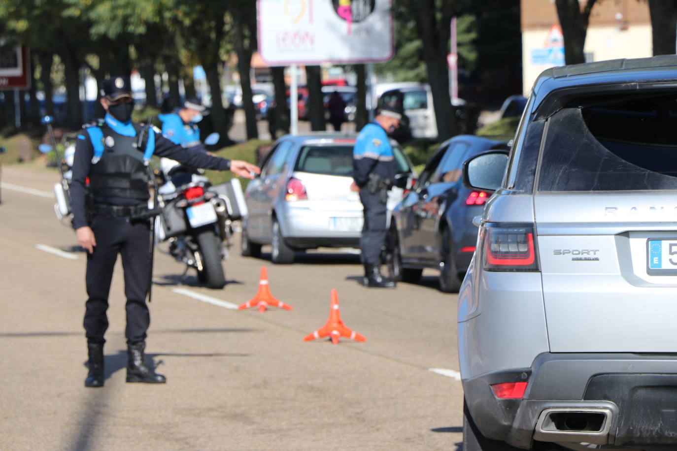 Controles de acceso a León