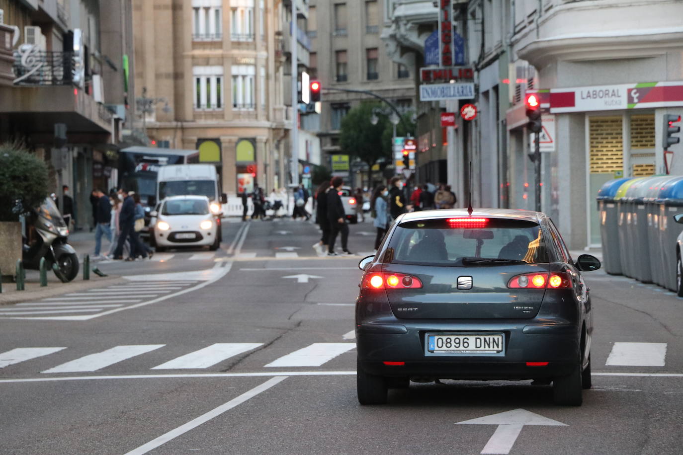 El tráfico rodado regresa al centro