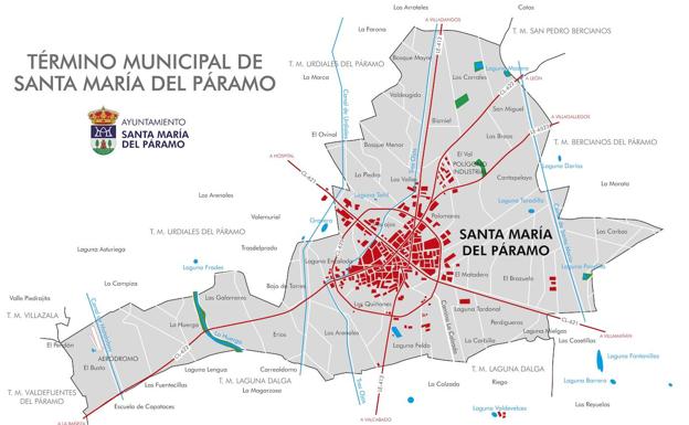 El Ayuntamiento de Santa María del Páramo actualiza su imagen con el diseño de cuatro mapas