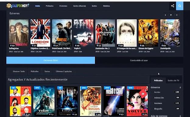 A juicio este martes por abrir una web en la que ofrecía películas y series online gratis