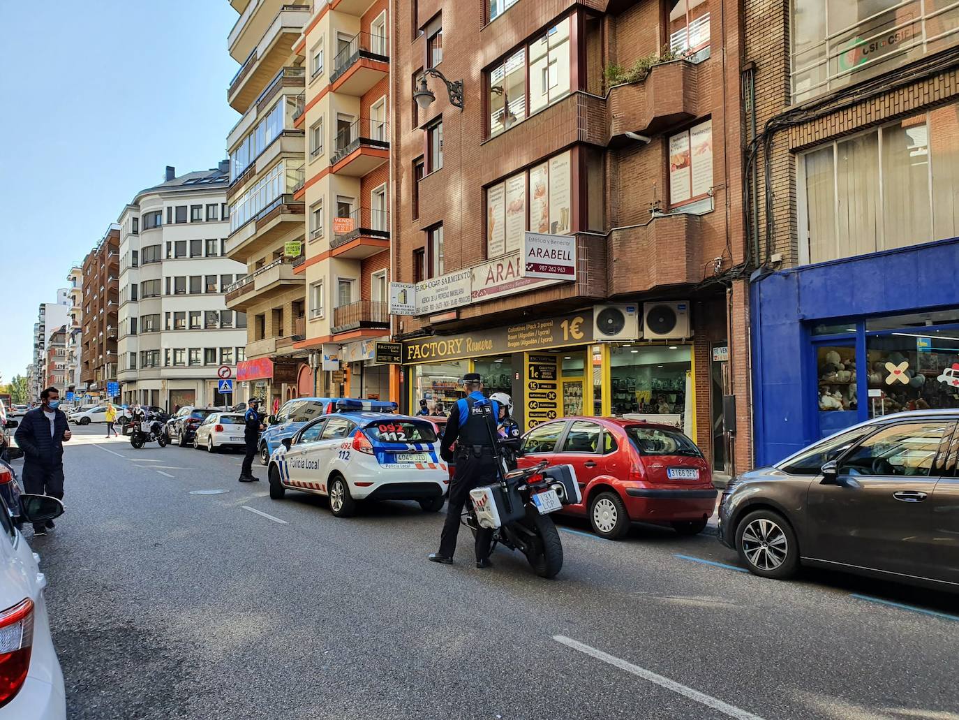 Motorista herido en León