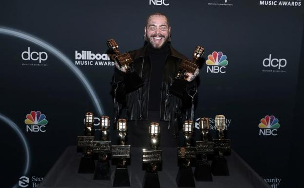 Post Malone, Billie Eilish y Bad Bunny triunfan en los premios Billboard