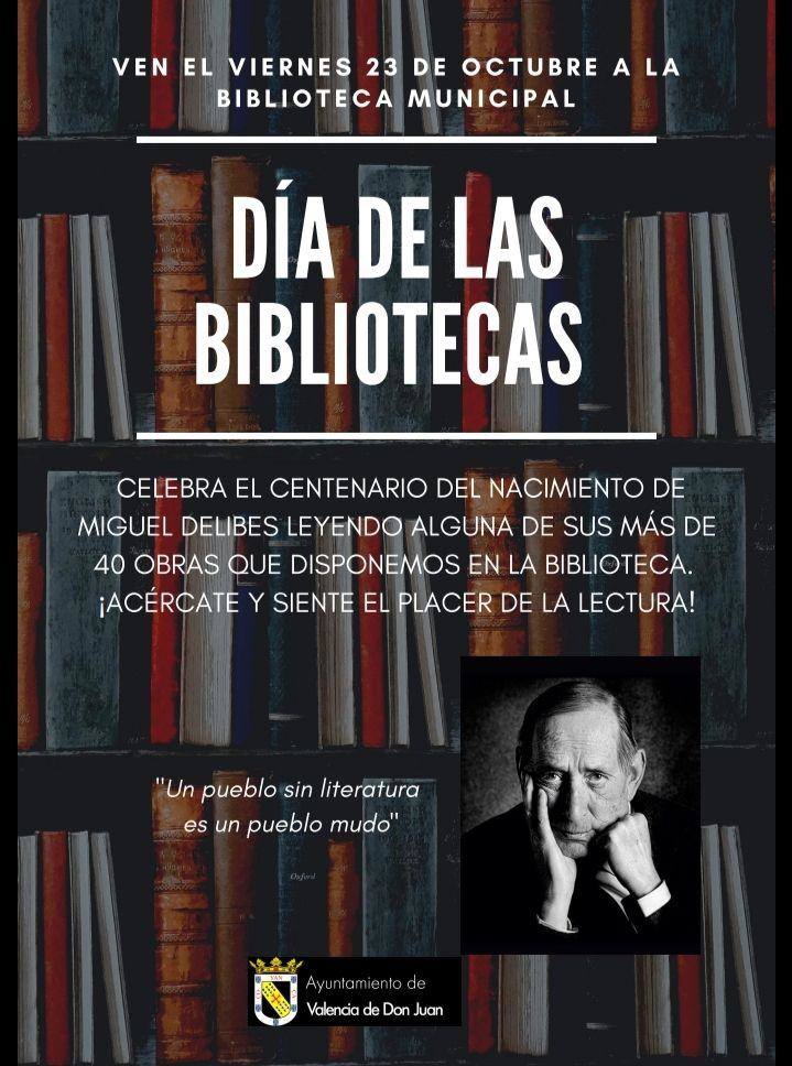 Valencia de Don Juan rinde homenaje a Miguel Delibes con motivo del Día de las Bibliotecas