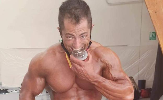 El leonés Juan Manuel Hevia, subcampeón de España de culturismo