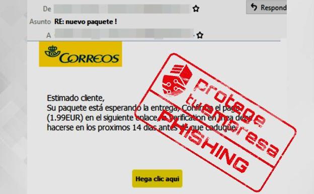 Incibe alerta de una campaña de e-mails fraudulentos que suplantan a Correos
