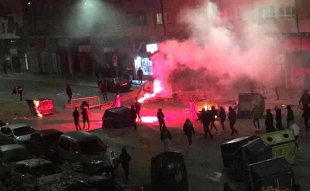 Detenido un varón de 20 años como presunto autor de la convocatoria de los disturbios ocurridos en Gamonal