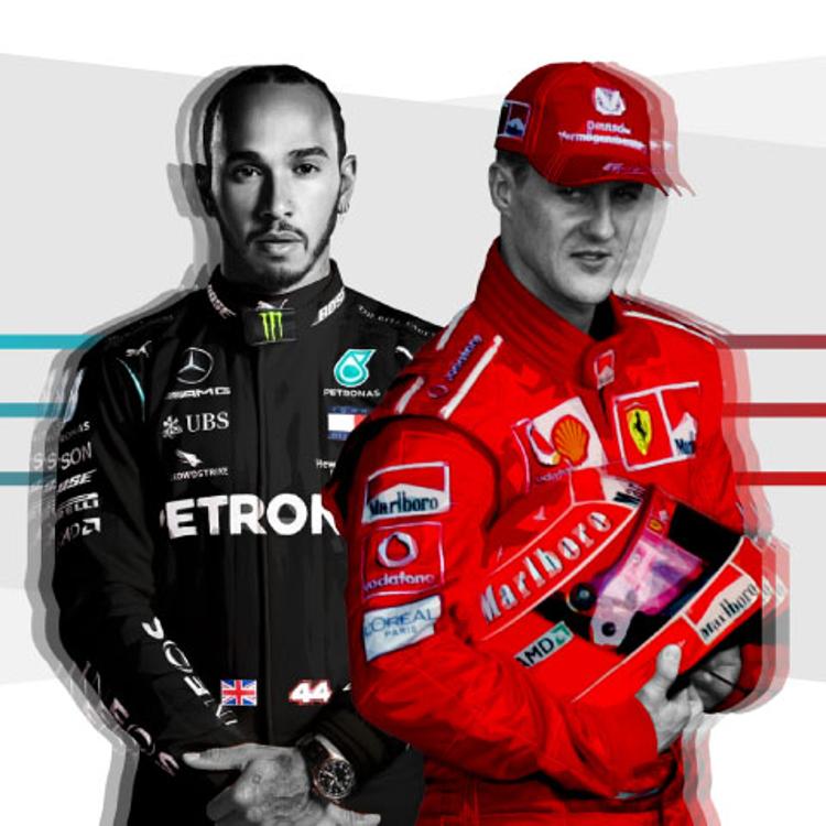 Hamilton-Schumacher, una carrera de leyendas