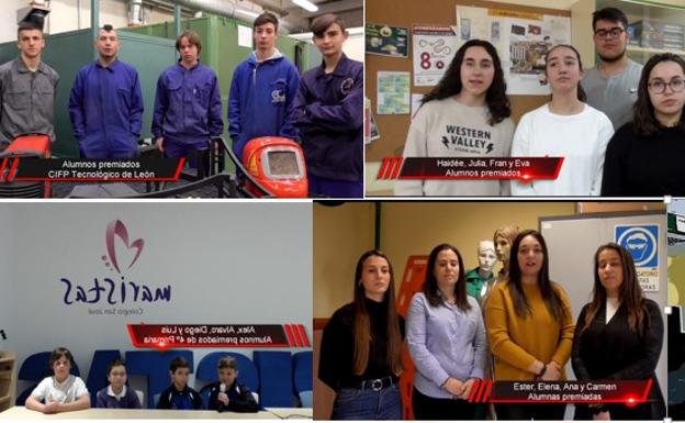 Los centros leoneses Marista San José y C.I.F.P. Tecnológico Industrial premiados en 'Concurso Escolar de Prevención de Riesgos Laborales' que organiza la Junta
