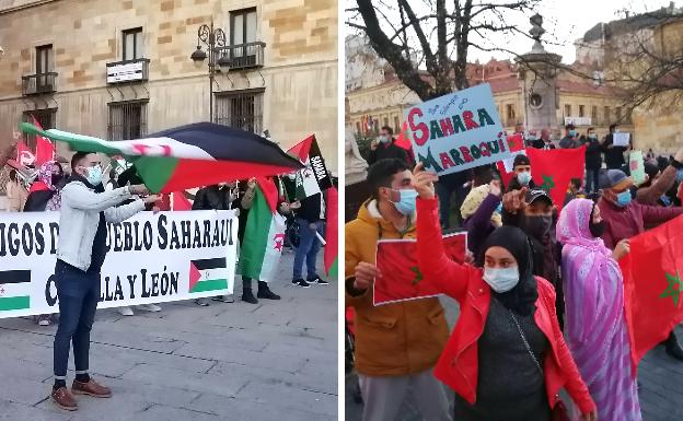 La plaza de San Marcelo separa a los partidarios del Frente Polisario y a los favorables al Sahara Marroquí
