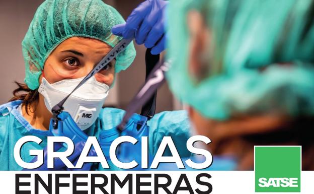 Satse pone en marcha una campaña de agradecimiento dirigida a las enfermeras y enfermeros de Castilla y León