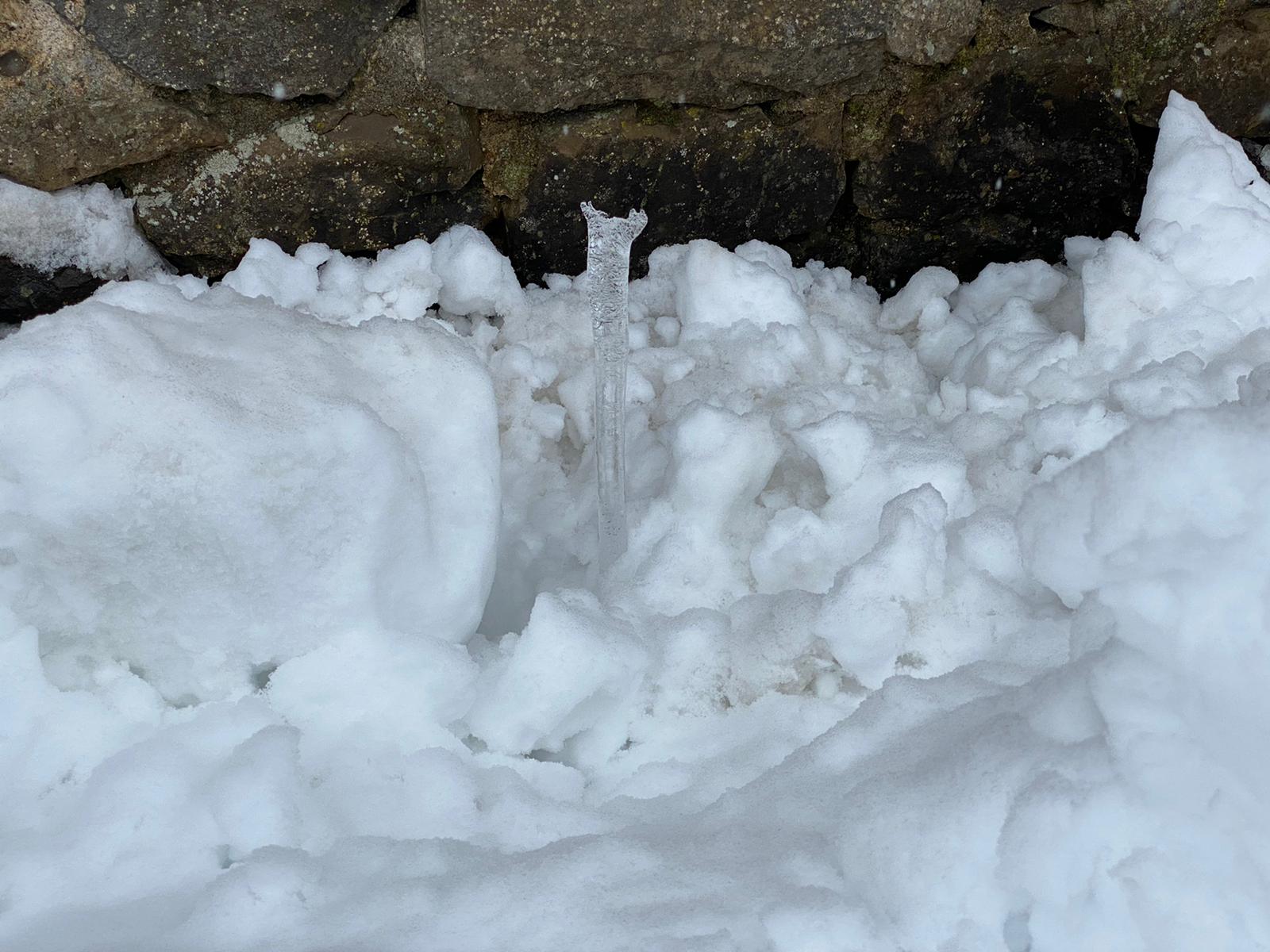 La nieve tiñe de blanco el norte de la provincia