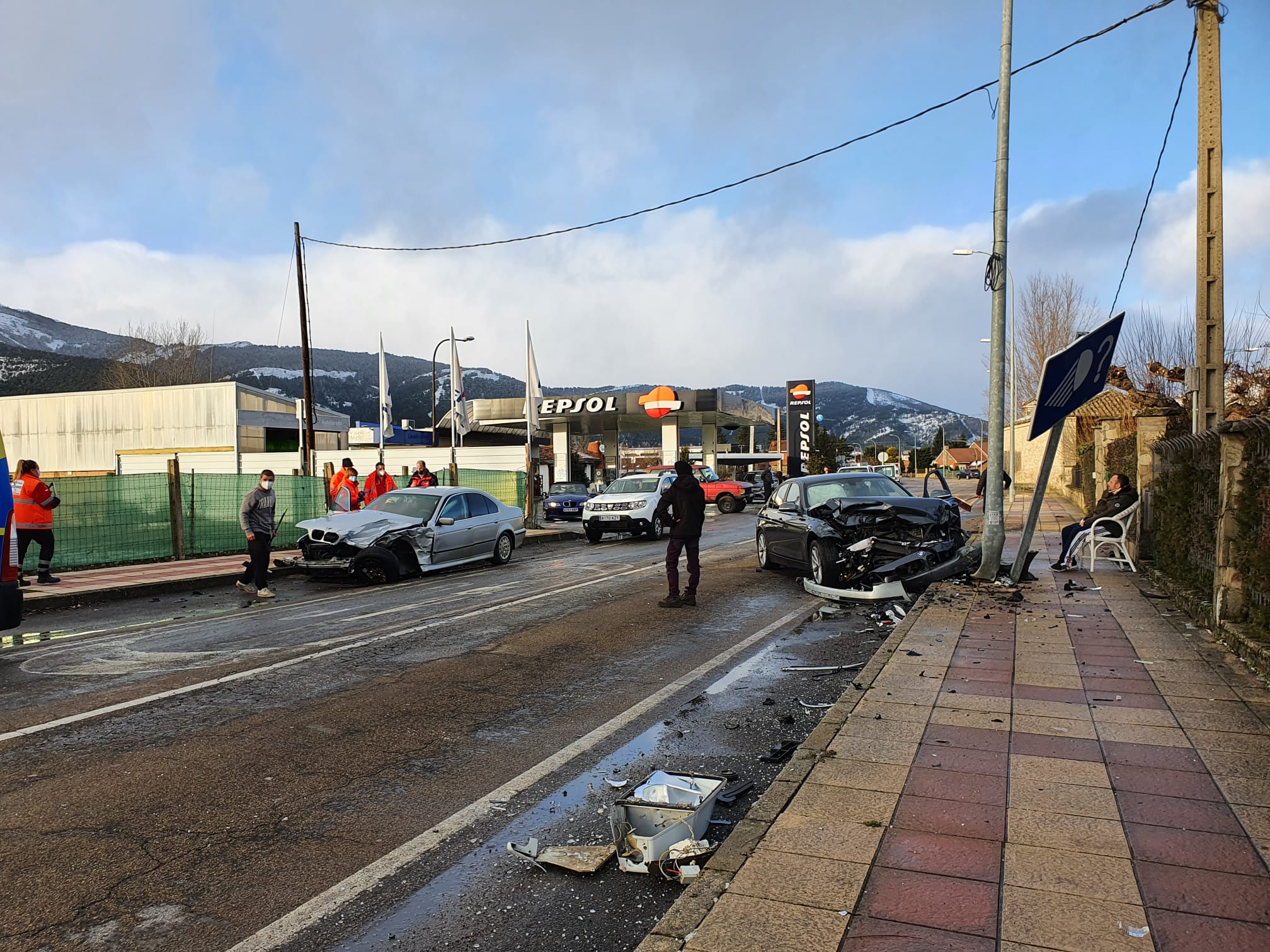 Accidente de tráfico en Boñar