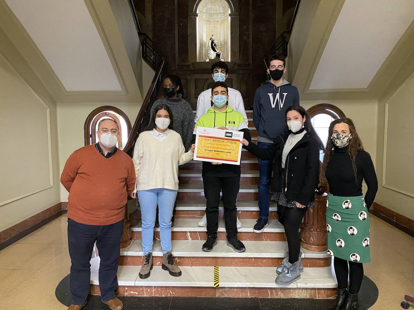 El proyecto 'Un país abierto', realizado por los alumnos del Colegio Maristas San José de León obtiene el primer Premio de Buenas Prácticas de Escuelas Católicas de Castilla y León