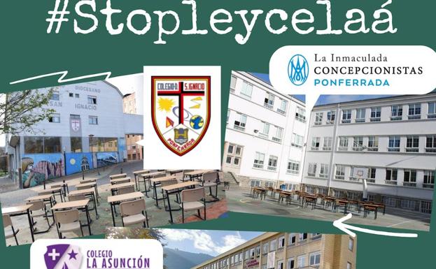 Los centros concertados de Ponferrada se unen para manifestar su rechazo a la LOMLOE