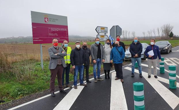 La Diputación culmina la mejora de la carretera que une Valderas con Campazas con una inversión de 331.128 euros