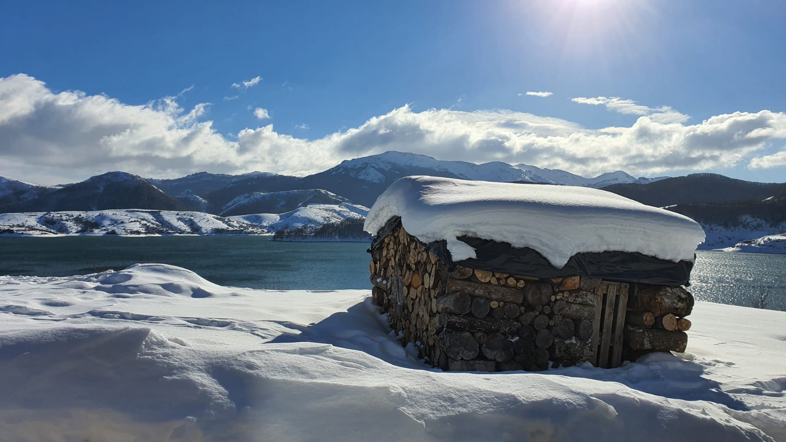 Riaño, bajo la nieve