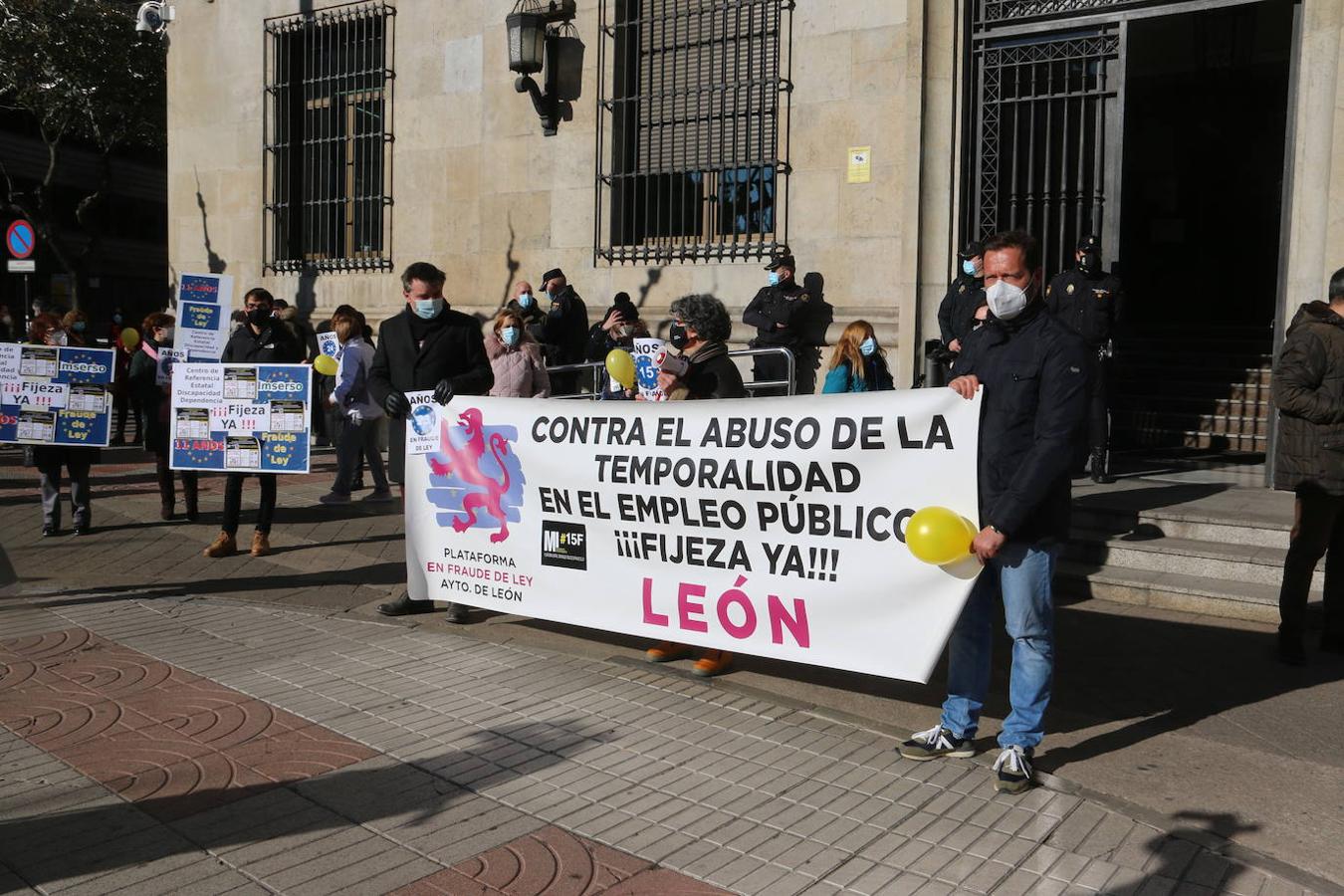 Los trabajadores interinos exigen el cese del abuso de la temporalidad