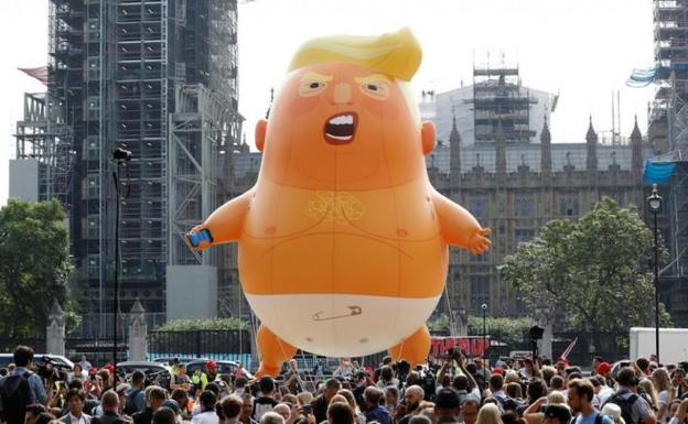 El globo del 'bebé Trump', expuesto en el Museo de Londres