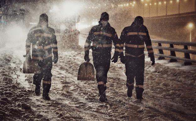 El batallón leonés de la UME pone fin a su misión invernal en Madrid