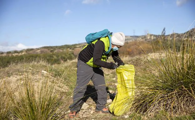 Recogida de reisiduos en la localidad madrileña de Hoyos de Manzanares./r. c.