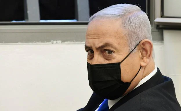 Benjamin Netanyahu, antes de la vista por corrupción./Reuters