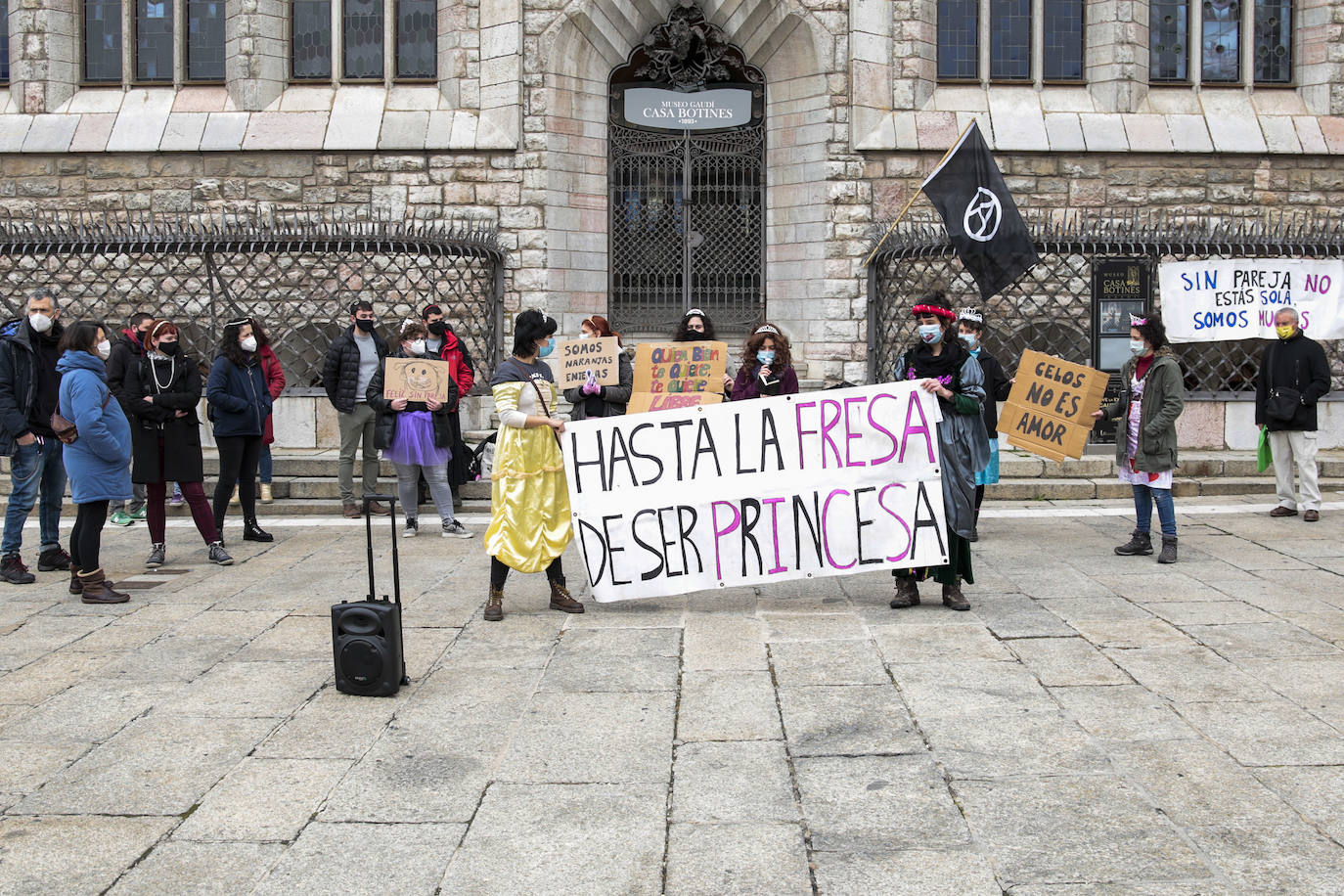 Concentración feminista en León